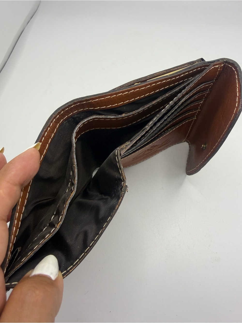 Patricia Nash Reiti Bifold Wallet Italian Leather Kisslock Closure Floral Print - Picture 7 of 8